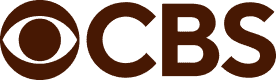 The CBS logo features a stylized eye symbol followed by the bold capital letters “CBS” in brown.