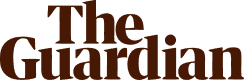 The Guardian logo in bold, brown serif font on a light background.